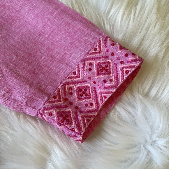 🌷 Tommy Bahama Sunset Linen Tunic - Picture 6 of 10